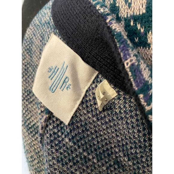 Anthropologie HWR MONOGRAM Emmia Hand Stitched‎ Embroidered Cardigan Sweater S - Picture 7 of 7